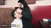 BRAZZERS - Angela White Comes To The Restaurant To Get Fucked By Jordi ENP Not To Talk Or To Eat