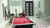 Blondie Babe Lilly Bell Is Getting Backshots On The Pool Table