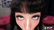 BJRAW Beca Barbie has her face covered with a huge load