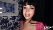 BJRAW Beca Barbie has her face covered with a huge load