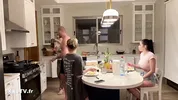 Hot sex with a big boobs french babe