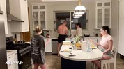 Hot sex with a big boobs french babe
