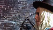 Curvy milfs nailed by two cowboys at a barn in a superb group sex action