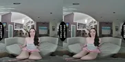 UP CLOSE VR - Gorgeous Petite Brunette Celestina Blooms Is Craving A CREAMPIE From You - POV