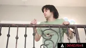 DEVILS FILM - River Lynn's Squat Workout Makes Stepbrother Hard Leading To Hardcore Fuck