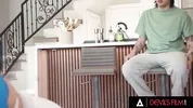 DEVILS FILM - River Lynn's Squat Workout Makes Stepbrother Hard Leading To Hardcore Fuck