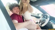 Hot Petite Blonde Stepsis Fucks Crazy In Self Driving Car - Molly Little - Luke Cooper