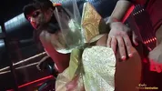 Two innocent angels are tied up in a dark dungeon
