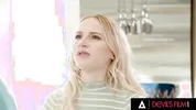 DEVILS FILM - Cute Blonde Babysitter Gets Banged By Her Boss
