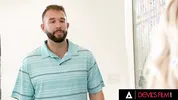 DEVILS FILM - Cute Blonde Babysitter Gets Banged By Her Boss