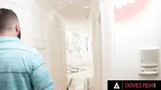DEVILS FILM - Cute Blonde Babysitter Gets Banged By Her Boss