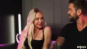 Stunning Finnish blonde Angie Lynx rough fucked in her ass
