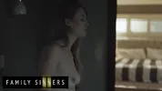 FAMILY SINNERS - Sexy Chick Gets Her Pussy Stretched And Covered In Cum By Her Boyfriend’s Brother