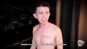 EMPANADAS salesboy from CABECERA bucaramanga at his first porn casting (PART 2) - He fucks her cunt hard on top of the empanada thermos and cums face!