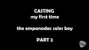 EMPANADAS salesboy from CABECERA bucaramanga at his first porn casting (PART 2) - He fucks her cunt hard on top of the empanada thermos and cums face!