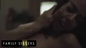 FAMILY SINNERS - Hot Babe Rides Her Boyfriend’s Father’s Cock And Gets Her Pussy Showered With Cum
