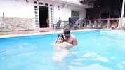 Step-daddy Teaches Me to Swim Naked - I Drain His Huge Cock as a Thank-you