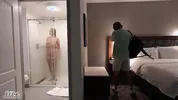 Hotel mix-up leads to sloppy midnight hook-up!