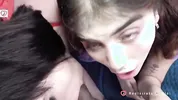 Spanish Threesome: Mature Couple Fuck Teen Slut