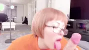 Cum On My Glasses Velma Facial Blowjob Larkin Love