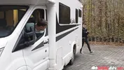 BangVan - Security Breach: Jennifer Mendez Caught Masturbating at the Parking Lot and gets Searched by Security