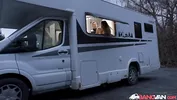 BangVan - Security Breach: Jennifer Mendez Caught Masturbating at the Parking Lot and gets Searched by Security