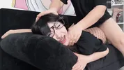 Goth Asian Teen Like Femdom and Rough Facial