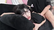 Goth Asian Teen Like Femdom and Rough Facial