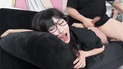 Goth Asian Teen Like Femdom and Rough Facial
