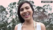 Curvy Latina Honey Paola Picked Up for Hard Fuck with Big Cock Stud - CARNE DEL MERCADO