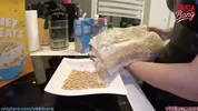 Cornflakes with milk? I’d rather lick, fuck, and have cum in my horny pussy