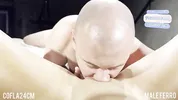 Rubia CULONA toma el TRIPLE CREAMPIE de la verga gigande de COFLA24CM Ft. Male Ferro