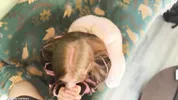 Caring StepDaughter gives her StepFather a dick massage and gets a Creampie in her tight pussy