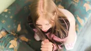 Caring StepDaughter gives her StepFather a dick massage and gets a Creampie in her tight pussy