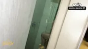 MILF - My sexy stepmom caught me spying her and she gives me a real sex lesson