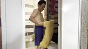 Stepmother is visited by a stranger and they end up fucking.