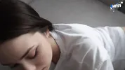 Roughly fucking  tight ass instead of her boyfriend. Anal Creampie - Valeria Sladkih