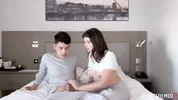 Just after waking up we had passionate sex to start the morning