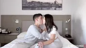 Just after waking up we had passionate sex to start the morning