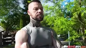 BangVan - If This Muscled Strongman Can Tag a Car He Can Tag Her Holes Too!