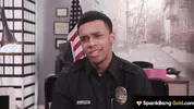 SPANKBANG GOLD - Cheating Hot Cop Gangbanged By Entire Cop Force