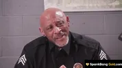 SPANKBANG GOLD - Cheating Hot Cop Gangbanged By Entire Cop Force