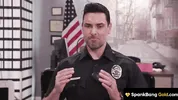 SPANKBANG GOLD - Cheating Hot Cop Gangbanged By Entire Cop Force