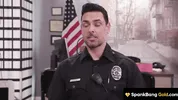 SPANKBANG GOLD - Cheating Hot Cop Gangbanged By Entire Cop Force