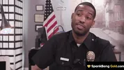 SPANKBANG GOLD - Cheating Hot Cop Gangbanged By Entire Cop Force
