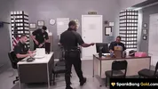 SPANKBANG GOLD - Cheating Hot Cop Gangbanged By Entire Cop Force