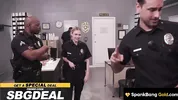 SPANKBANG GOLD - Cheating Hot Cop Gangbanged By Entire Cop Force