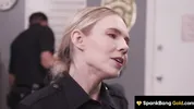 SPANKBANG GOLD - Cheating Hot Cop Gangbanged By Entire Cop Force