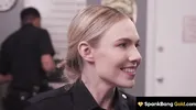 SPANKBANG GOLD - Cheating Hot Cop Gangbanged By Entire Cop Force