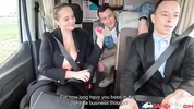 BangVan - A Stressed-out Office Worker Lets Off Some Steam Inside BangVan with Busty Jen!